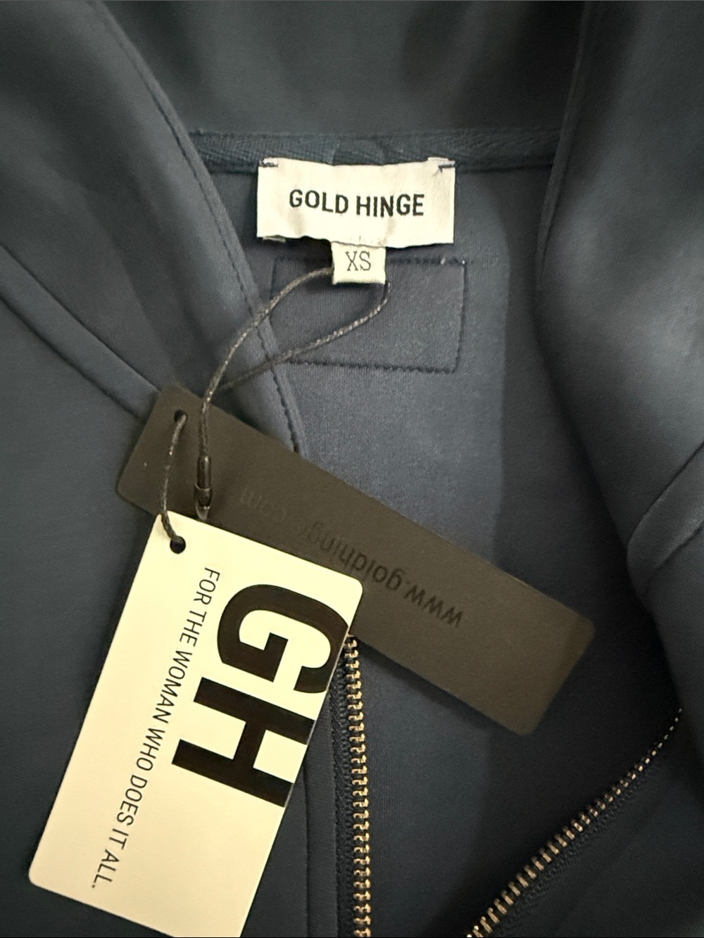 Gold Hinge Stone Navy LuxeSoft Lounge Quarter Zip – Size XS (NWT) - Picture 2 of 8
